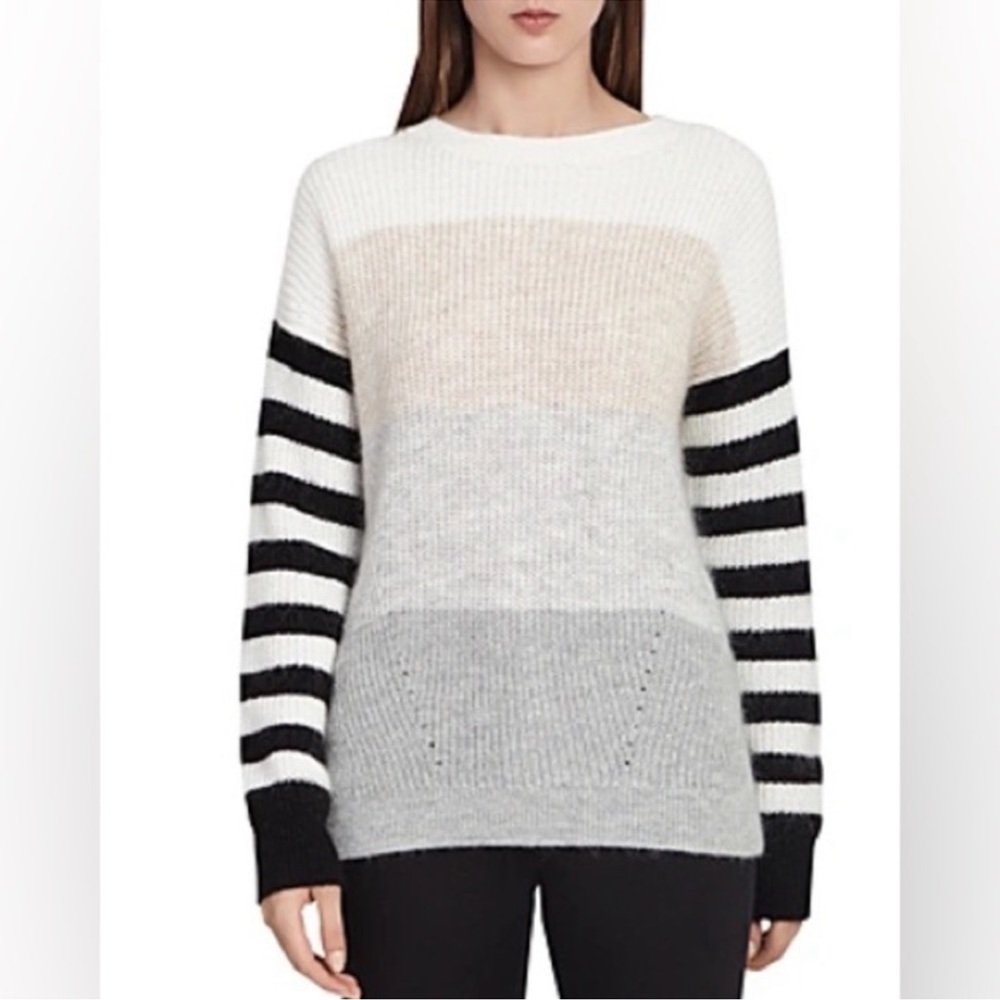 REISS
Haidee Striped Chunky Knitted Jumper Sweater Sz. M